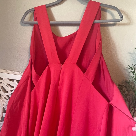 SALE ASOS Pink Double Strap Cocktail Dress - Picture 6 of 16